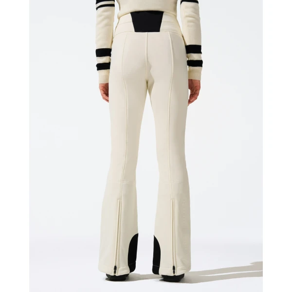 Perfect Moment High-Waist Aurora Flare Ski Pant in White, view 3 | Pants | Luxury Shoes 