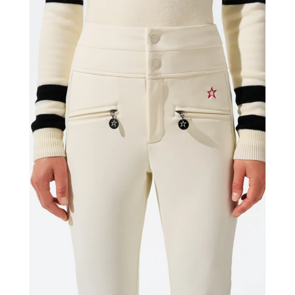 Perfect Moment High-Waist Aurora Flare Ski Pant in White, view 4 | Pants | Luxury Shoes 