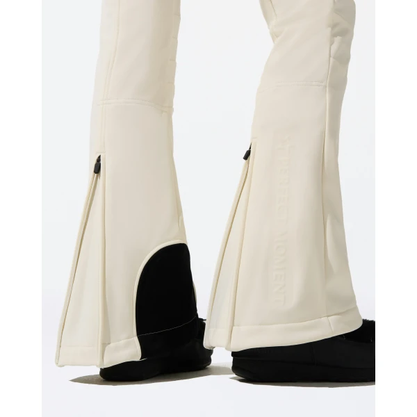 Perfect Moment High-Waist Aurora Flare Ski Pant in White, view 5 | Pants | Luxury Shoes 