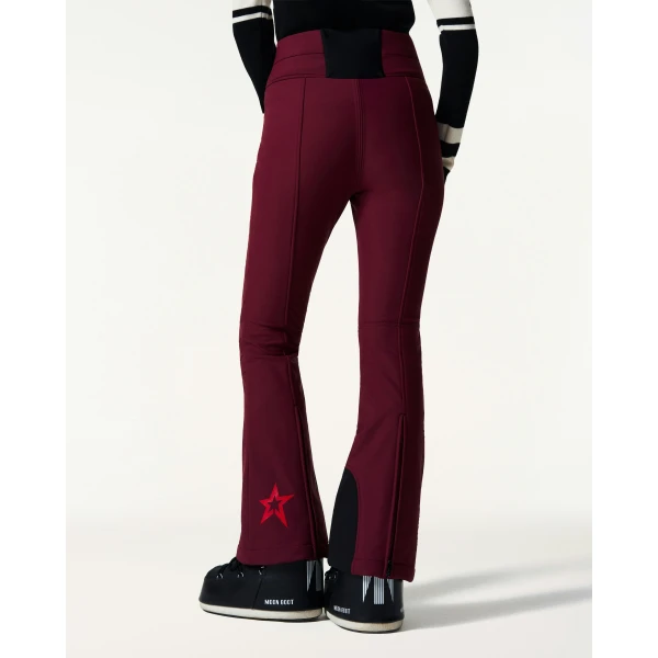 Perfect Moment High-Waist Aurora Flare Ski Pant in Wine 2479, view 4 | Pants | Luxury Shoes 