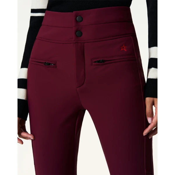 Perfect Moment High-Waist Aurora Flare Ski Pant in Wine 2479, view 5 | Pants | Luxury Shoes 