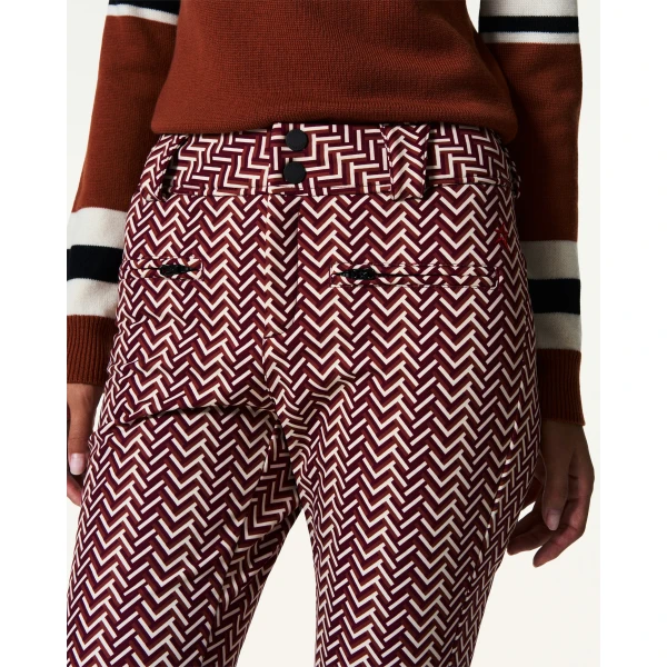 Perfect Moment High-Waist Aurora Flare Ski Pant in Wine, view 5 | Pants | Luxury Shoes 