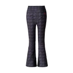 Perfect Moment Houndstooth High-Waist Aurora Flare Ski Pant in Black Houndstooth | Pants | Luxury Shoes 
