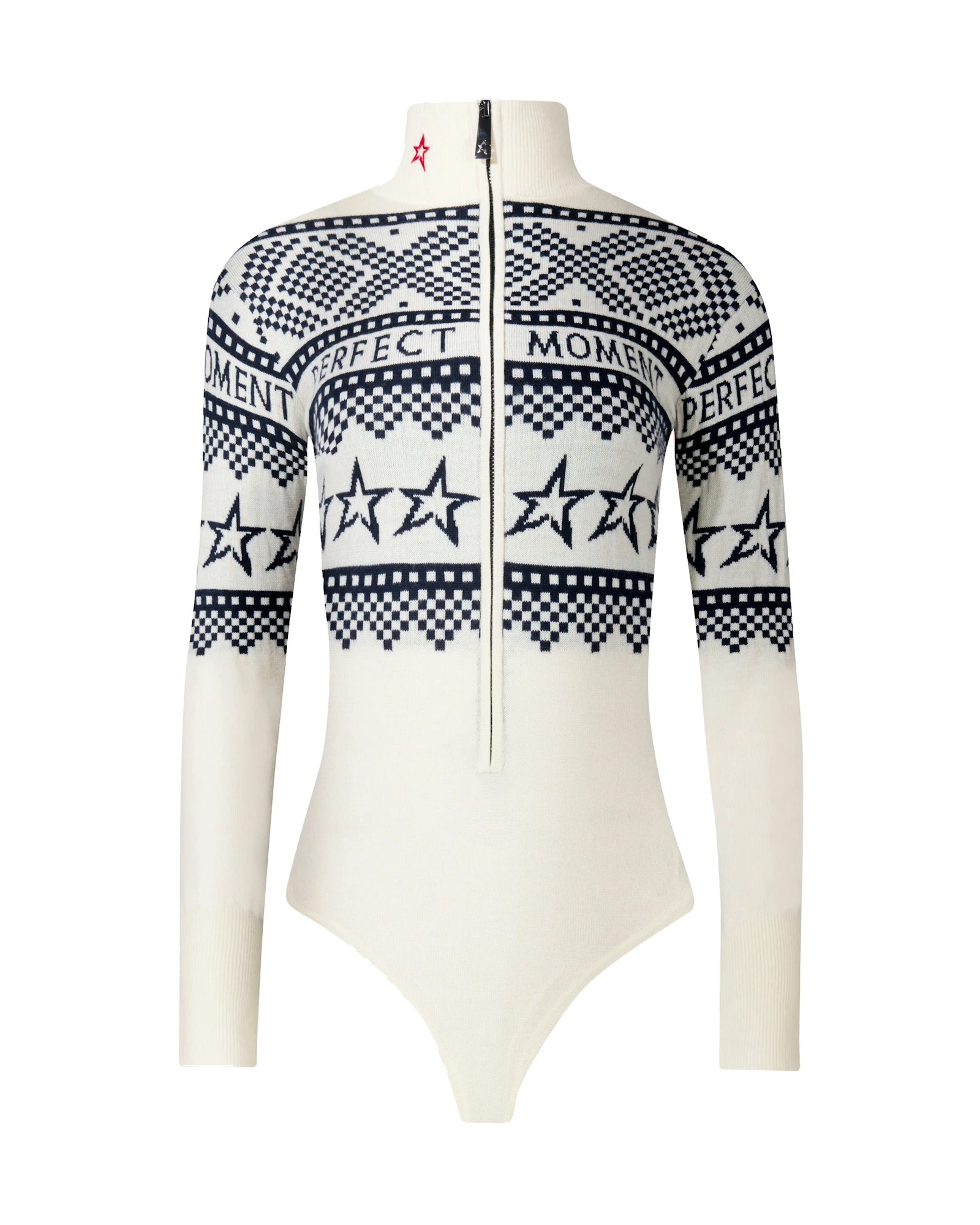 Perfect Moment Intarsia-Knit Merino Wool Bodysuit in White Perfect Moment Intarsia-Knit Merino Wool Bodysuit in White | Bodysuit | Luxury Shoes