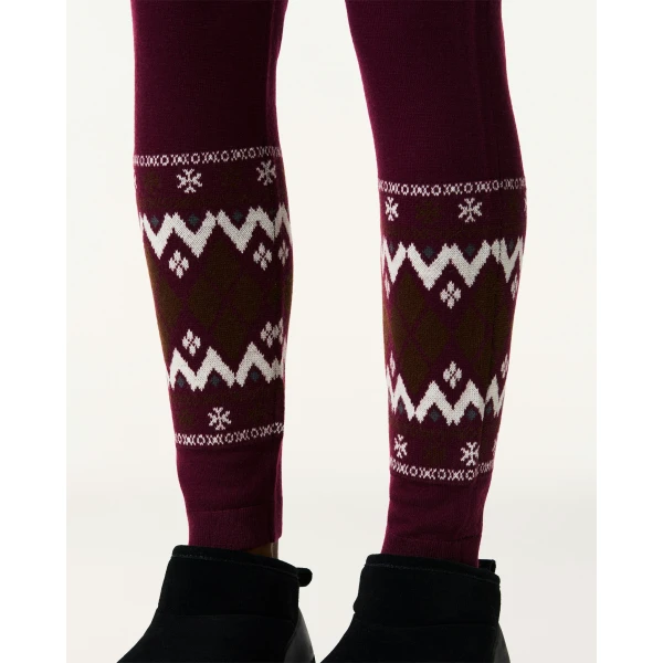 Perfect Moment Intarsia-Knit Merino Wool Jumpsuit in Burgundy, view 5 | Jumpsuit | Luxury Shoes 