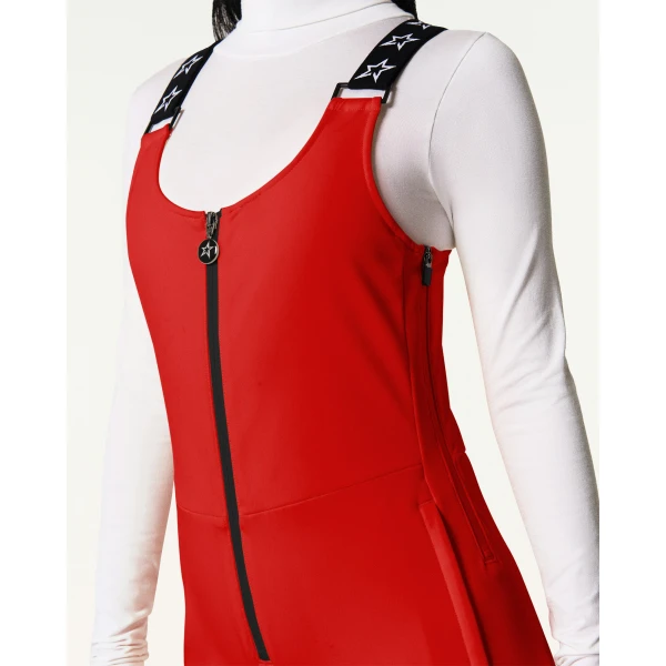 Perfect Moment JG Bib Ski Pant in Red, view 5 | Pants | Luxury Shoes 