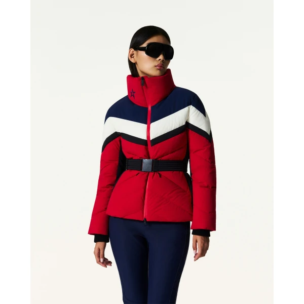 Perfect Moment JG Down Ski Jacket in Red, view 3 | Jackets | Luxury Shoes 