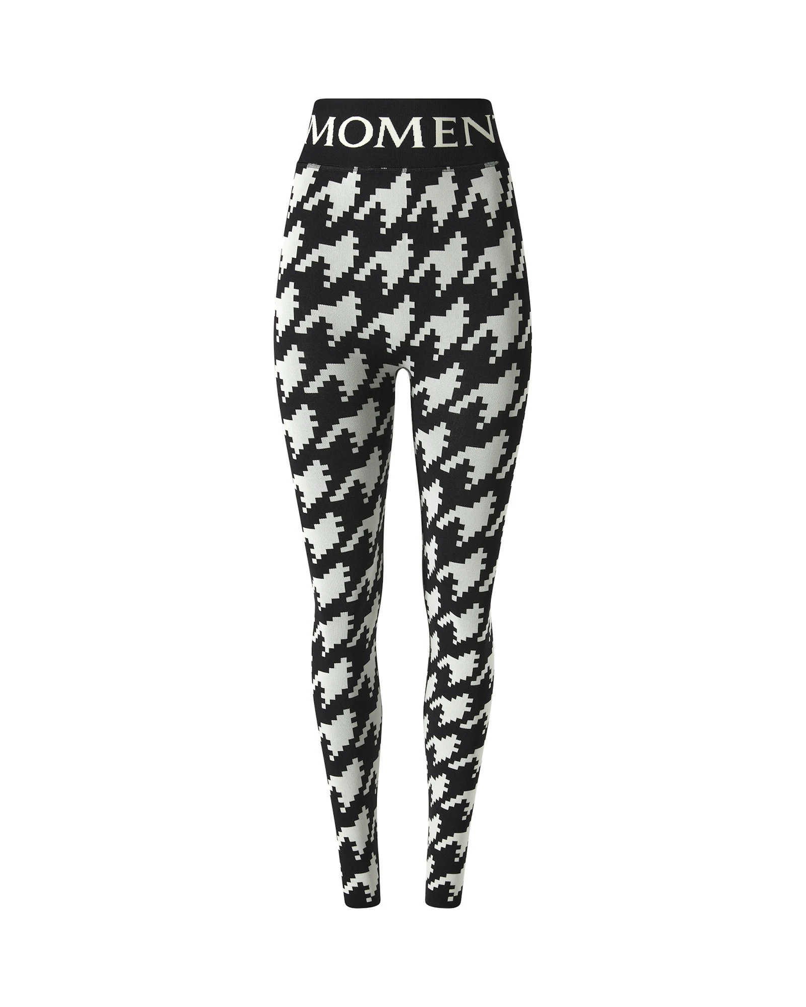 Perfect Moment Jacquard Base Layer Legging in Black and White Houndstooth Perfect Moment Jacquard Base Layer Legging in Black and White Houndstooth | Leggings | Luxury Shoes