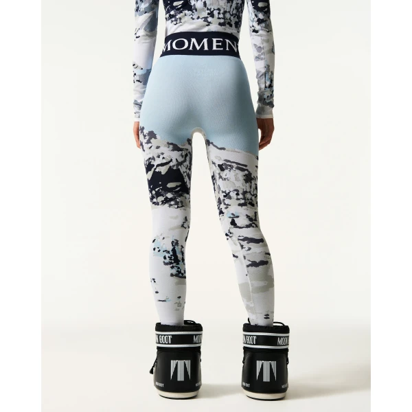 Perfect Moment Jacquard Base Layer Legging in Landscape, view 4 | Leggings | Luxury Shoes 