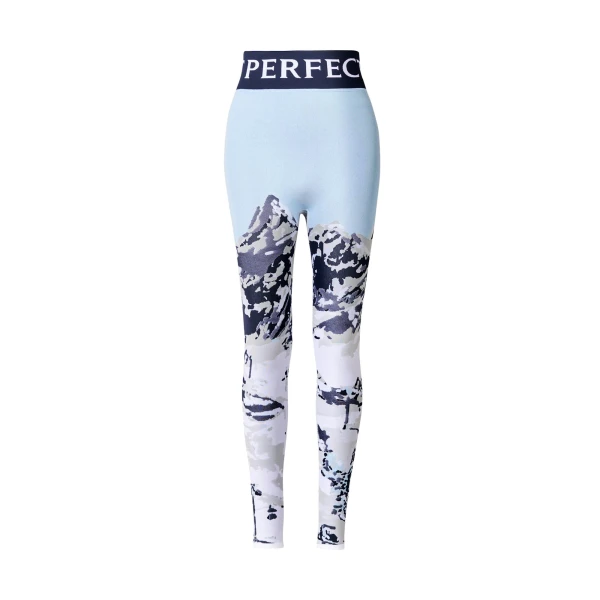 Perfect Moment Jacquard Base Layer Legging in Landscape | Leggings | Luxury Shoes 