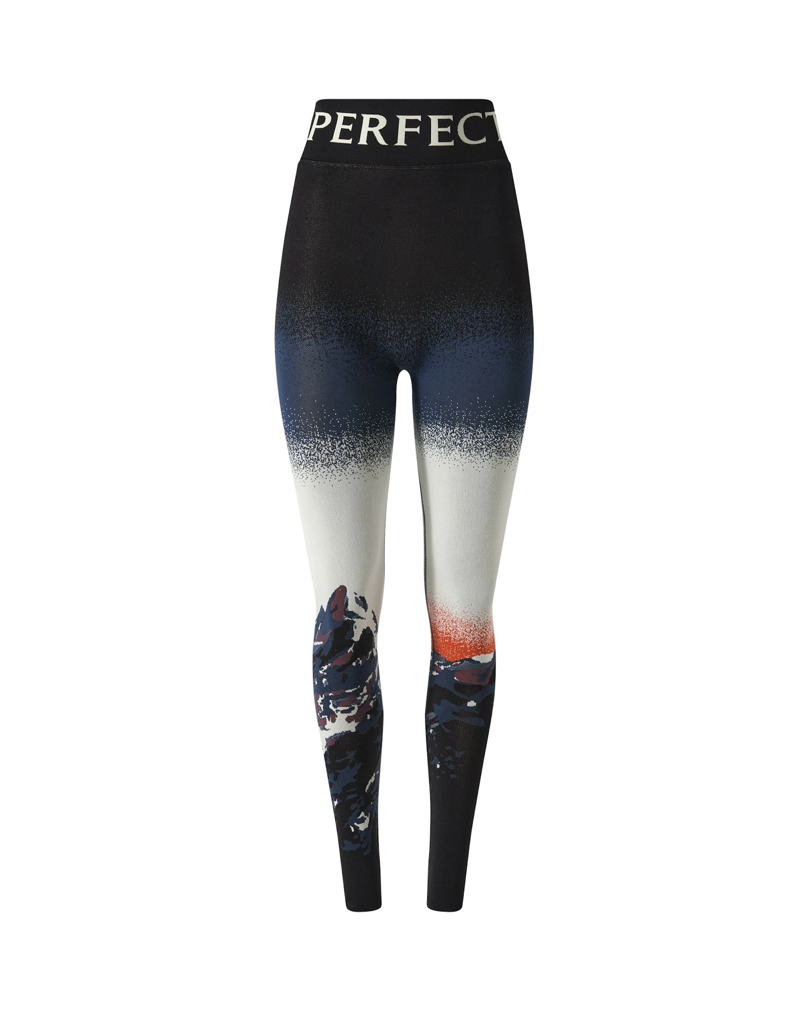 Perfect Moment Jacquard Base Layer Legging in Navy & White Perfect Moment Jacquard Base Layer Legging in Navy & White | Leggings | Luxury Shoes