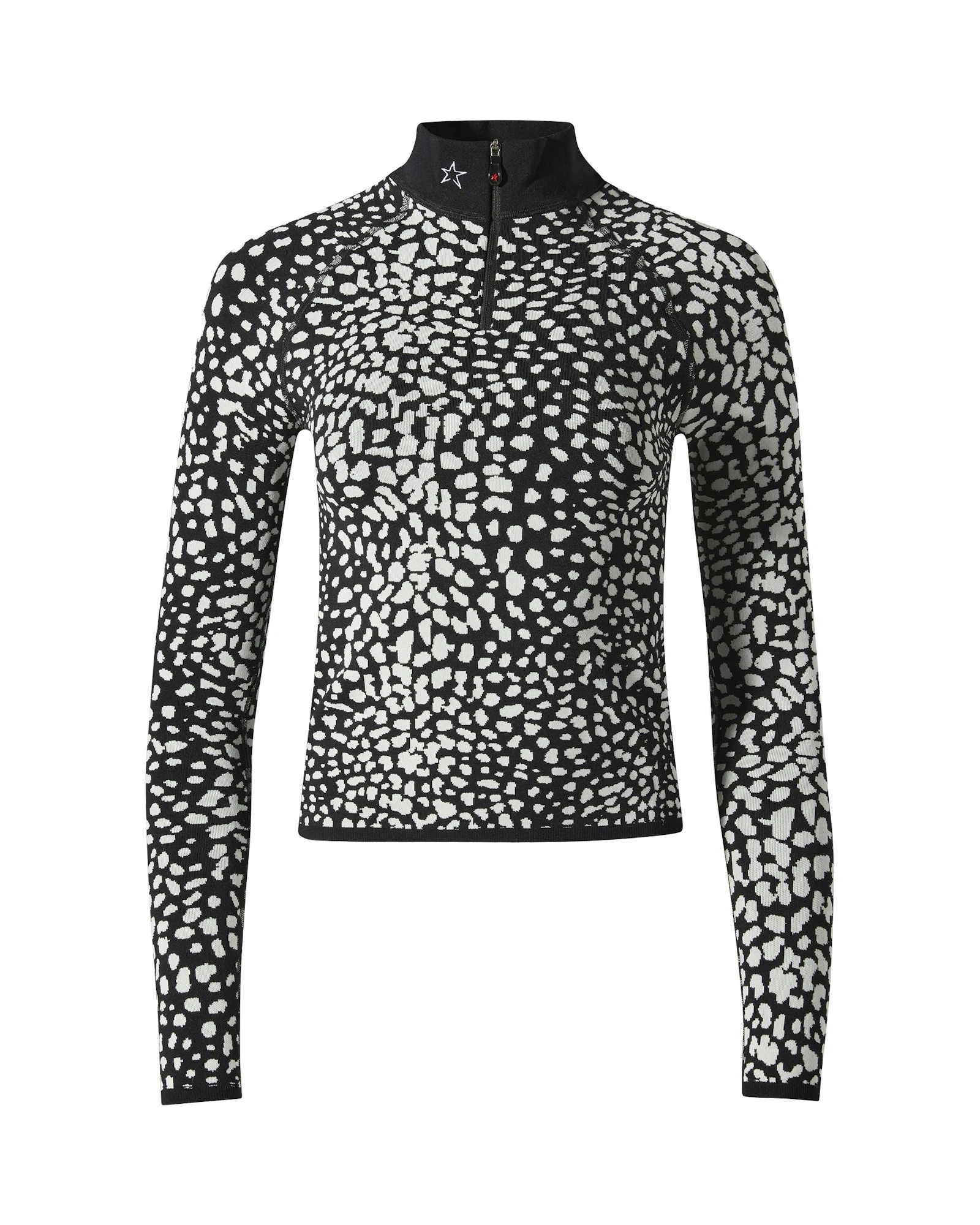 Perfect Moment Jacquard Base Layer Top in Snow Leopard Perfect Moment Jacquard Base Layer Top in Snow Leopard | Long Sleeve | Luxury Shoes