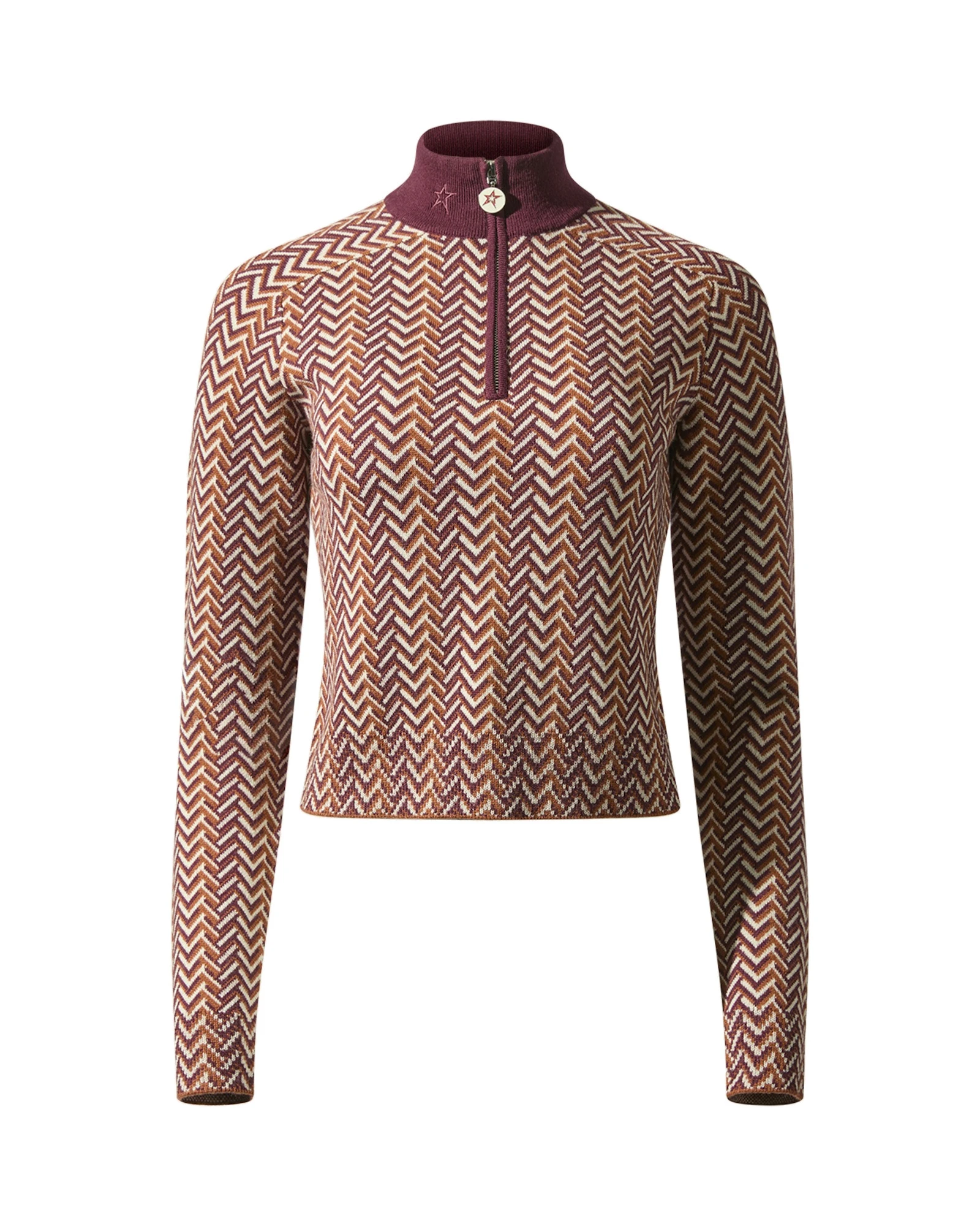 Perfect Moment LA Tour Merino Wool 1/4 Zip Sweater in Burgundy Perfect Moment LA Tour Merino Wool 1/4 Zip Sweater in Burgundy | Sweaters | Luxury Shoes