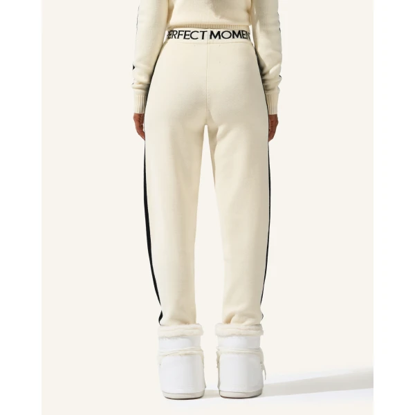 Perfect Moment LA Tour Merino Wool Jogger Pant in White, view 5 | Sweatpants | Luxury Shoes 