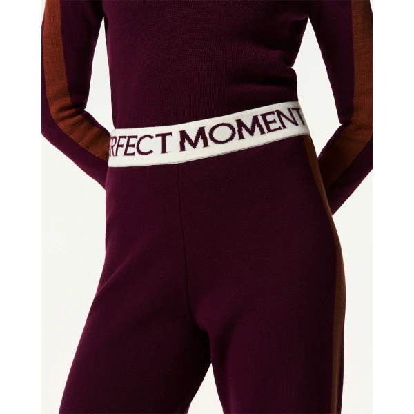 Perfect Moment LA Tour Merino Wool Jogger Pant in Wine, view 5 | Sweatpants | Luxury Shoes 