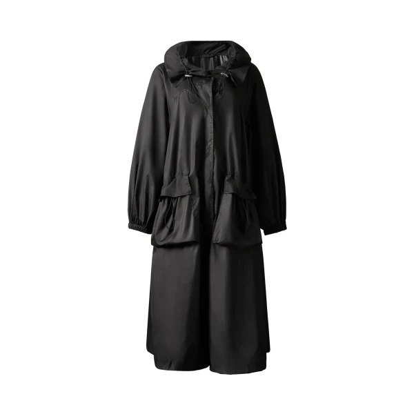 Perfect Moment Long Parachute Shell Jacket in Black | Jackets | Luxury Shoes 