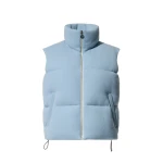 Perfect Moment Merino Wool & Cashmere Down Gilet in Cloud Blue | Vests | Luxury Shoes 