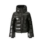 Perfect Moment Metallic Polar Flare Down Jacket in Shiny Black Perfect Moment Metallic Polar Flare Down Jacket in Shiny Black | Jackets | Luxury Shoes