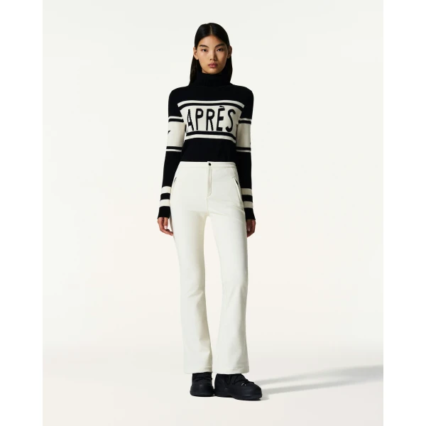 Perfect Moment Mid-Rise Aurora Apres Pant in Snow White, view 2 | Pants | Luxury Shoes 