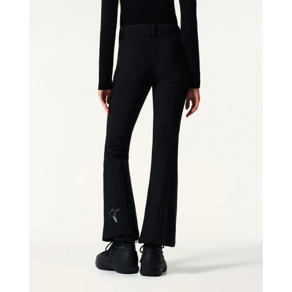 Perfect Moment Mid-Rise Aurora Flare Ski Pant in Black, view 5 | Pants | Luxury Shoes 