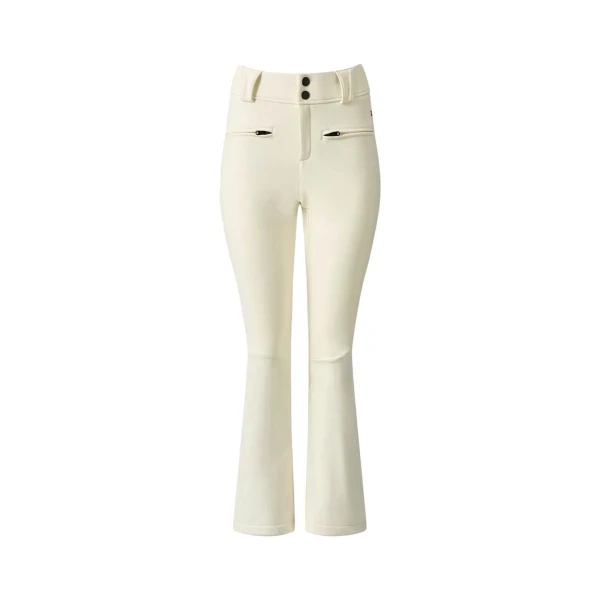 Perfect Moment Mid-Rise Aurora Flare Ski Pant in Snow White | Pants | Luxury Shoes 