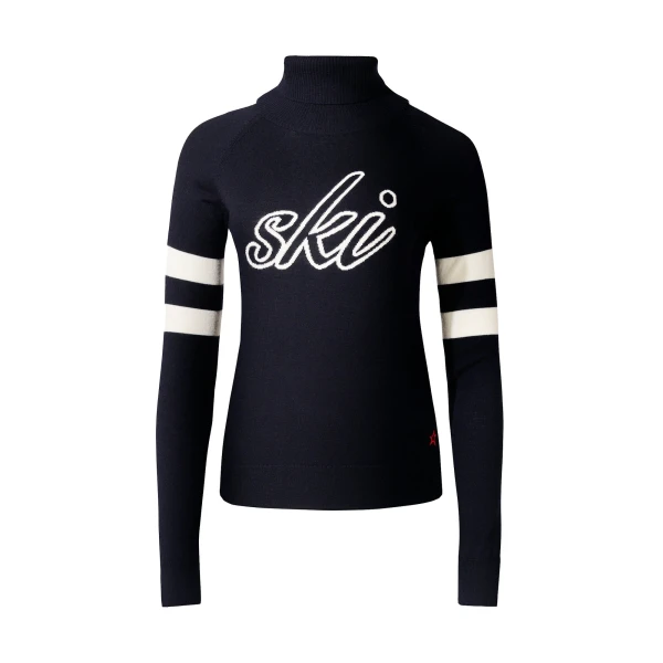 Perfect Moment Neve Merino Wool Sweater in Navy | Sweaters | Luxury Shoes 