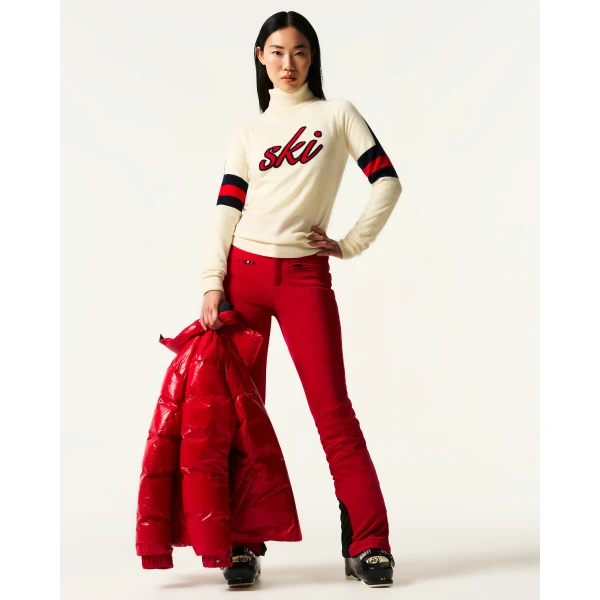 Perfect Moment Neve Merino Wool Sweater in White, view 2 | Sweaters | Luxury Shoes 