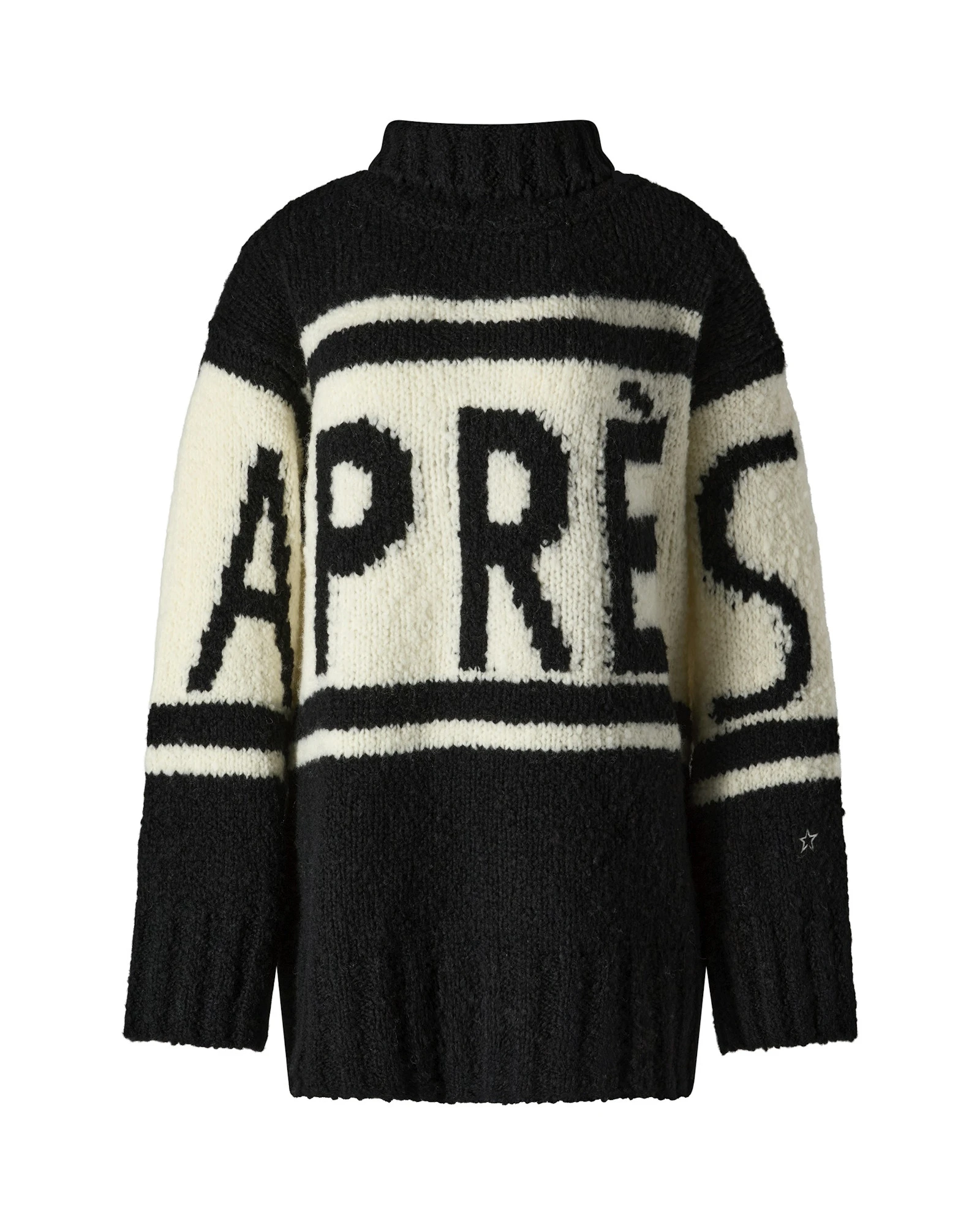 Perfect Moment Oversized Apres Wool Knit Sweater in Black Perfect Moment Oversized Apres Wool Knit Sweater in Black | Sweaters | Luxury Shoes