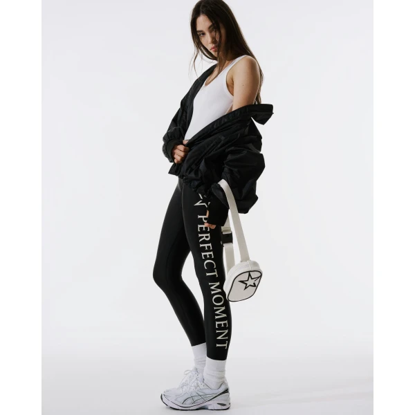 Perfect Moment Perfect Moment Logo Leggings in Black, view 3 | Leggings | Luxury Shoes 