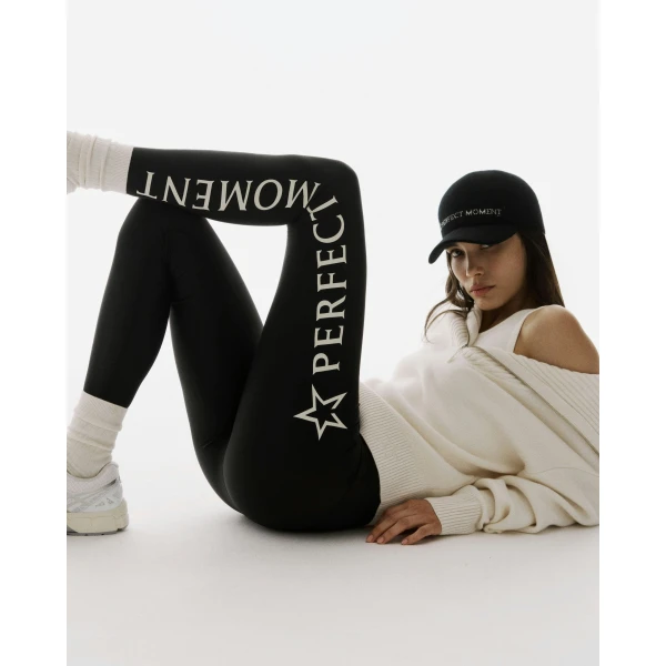 Perfect Moment Perfect Moment Logo Leggings in Black, view 4 | Leggings | Luxury Shoes 