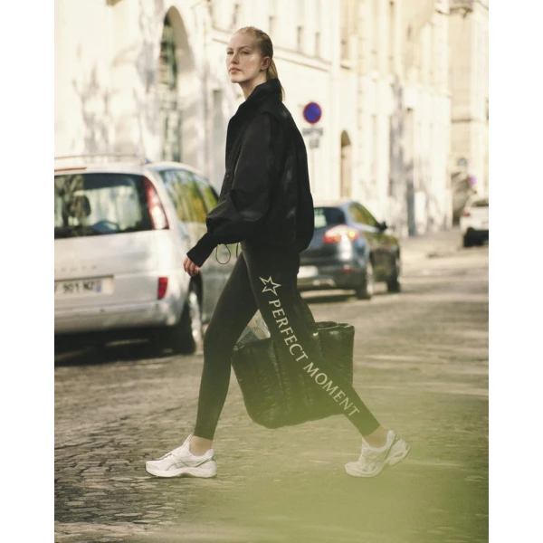 Perfect Moment Perfect Moment Logo Leggings in Black, view 5 | Leggings | Luxury Shoes 