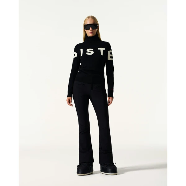 Perfect Moment Piste Merino Wool Sweater in Black, view 2 | Sweaters | Luxury Shoes 