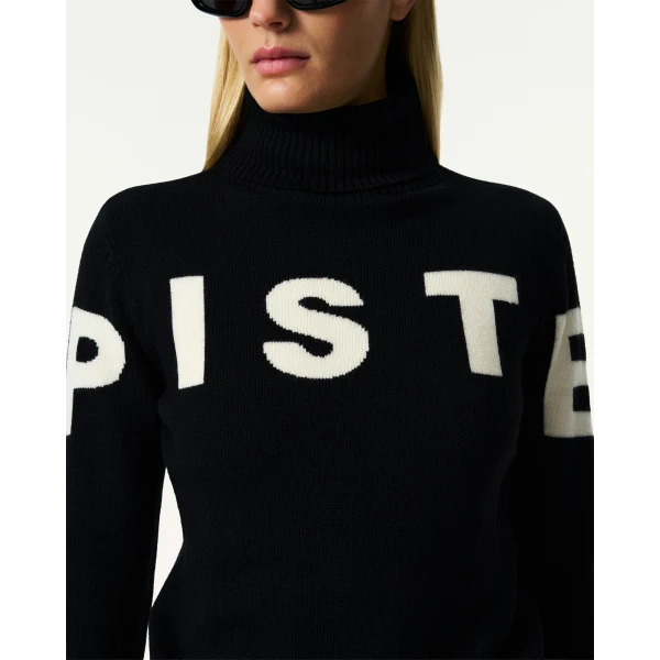Perfect Moment Piste Merino Wool Sweater in Black, view 5 | Sweaters | Luxury Shoes 