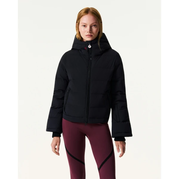 Perfect Moment Polar Flare Down Jacket in Black, view 3 | Jackets | Luxury Shoes 