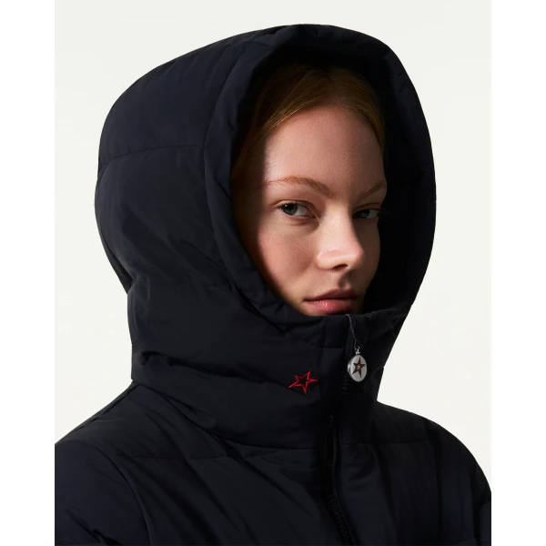 Perfect Moment Polar Flare Down Jacket in Black, view 5 | Jackets | Luxury Shoes 