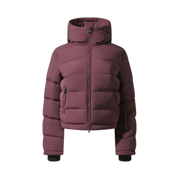 Perfect Moment Polar Flare Down Jacket in Burgundy | Jackets | Luxury Shoes 