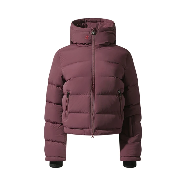Perfect Moment Polar Flare Down Jacket in Burgundy | Jackets | Luxury Shoes 