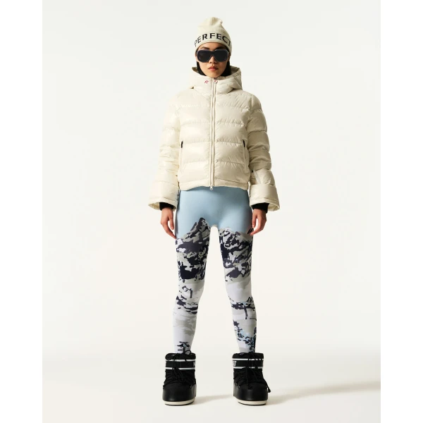 Perfect Moment Polar Flare Down Jacket in White, view 3 | Jackets | Luxury Shoes 