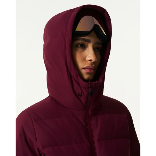 Perfect Moment Polar Flare Down Ski Suit in Wine, view 5 | Jumpsuit | Luxury Shoes 