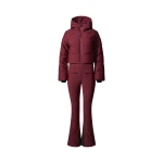 Perfect Moment Polar Flare Down Ski Suit in Wine | Jumpsuit | Luxury Shoes 