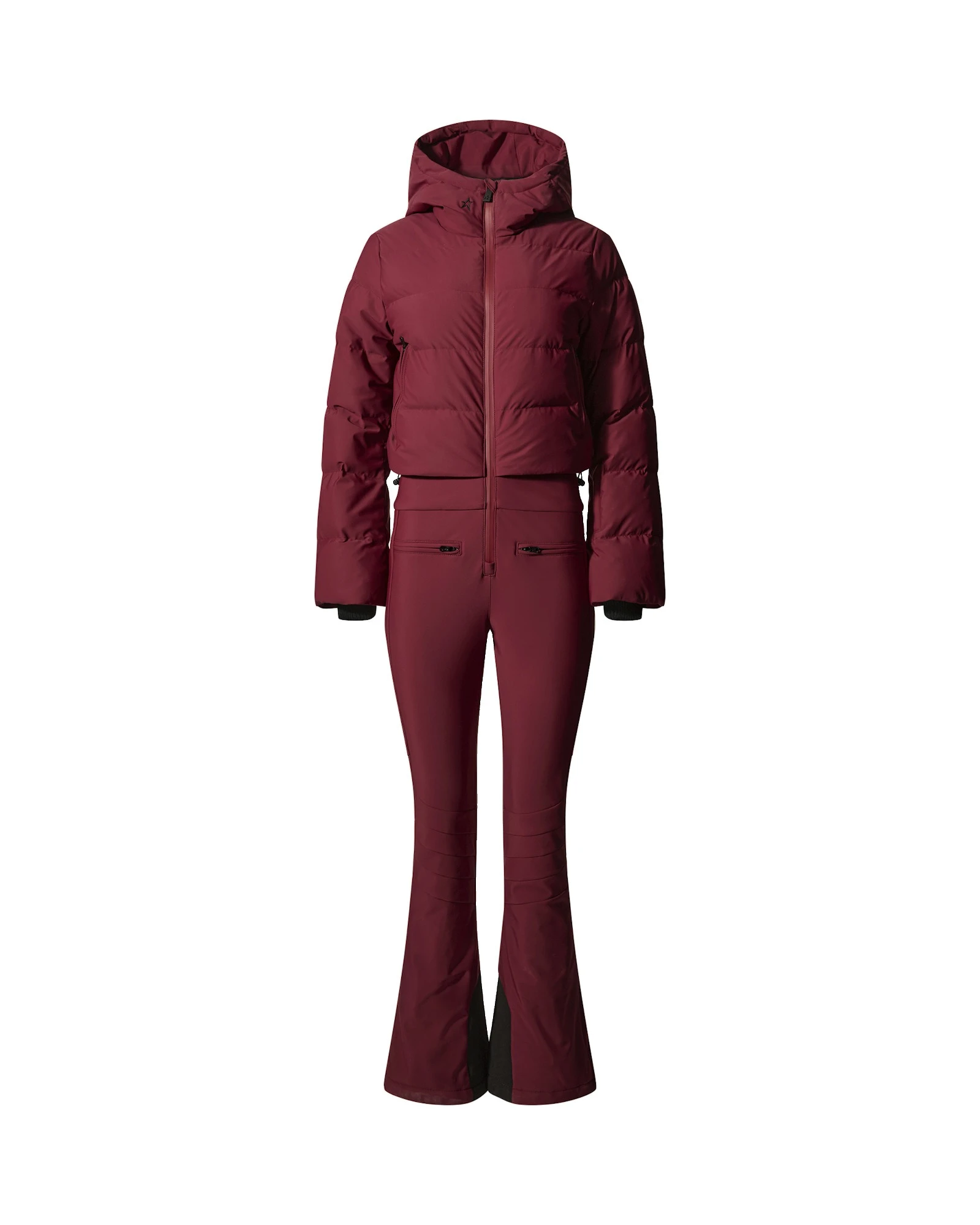 Perfect Moment Polar Flare Down Ski Suit in Wine Perfect Moment Polar Flare Down Ski Suit in Wine | Jumpsuit | Luxury Shoes
