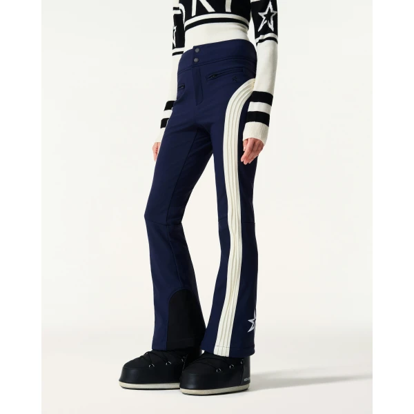 Perfect Moment Racer Ski Pant in Navy, view 3 | Pants | Luxury Shoes 