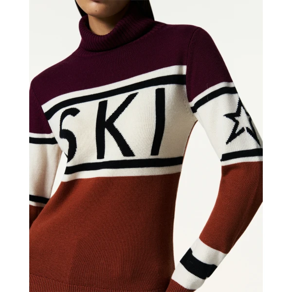 Perfect Moment Schild Merino Wool Sweater in Autumn, view 4 | Sweaters | Luxury Shoes 
