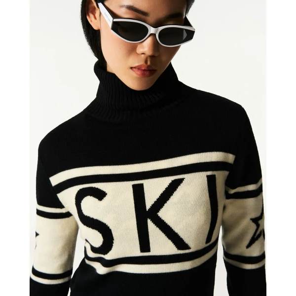 Perfect Moment Schild Merino Wool Sweater in Black, view 4 | Sweaters | Luxury Shoes 