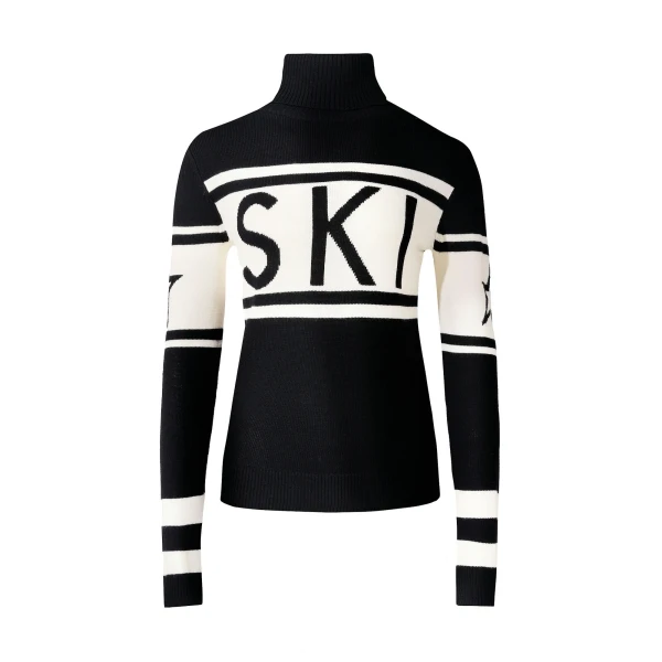 Perfect Moment Schild Merino Wool Sweater in Black | Sweaters | Luxury Shoes 