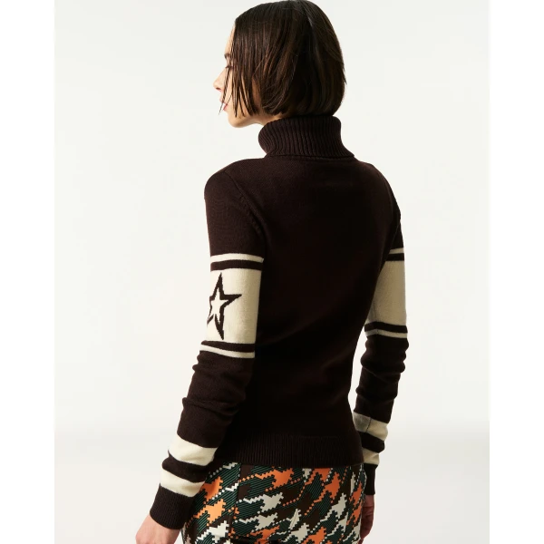 Perfect Moment Schild Merino Wool Sweater in Brown, view 4 | Sweaters | Luxury Shoes 
