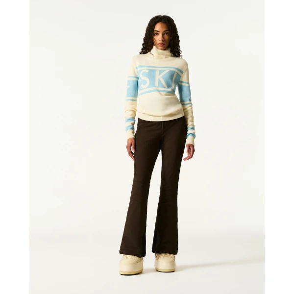 Perfect Moment Schild Merino Wool Sweater in Sky Blue, view 2 | Sweaters | Luxury Shoes 