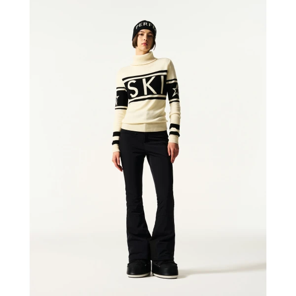 Perfect Moment Schild Merino Wool Sweater in White, view 2 | Sweaters | Luxury Shoes 