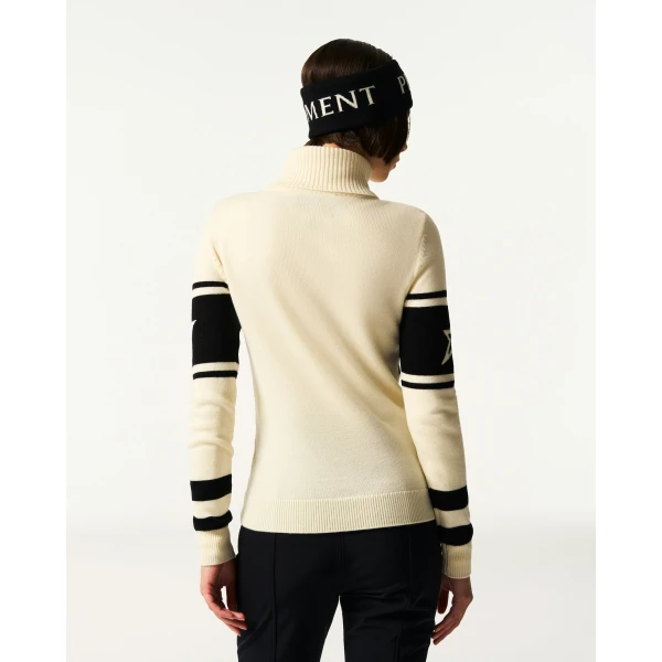 Perfect Moment Schild Merino Wool Sweater in White, view 5 | Sweaters | Luxury Shoes 