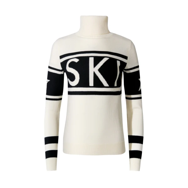 Perfect Moment Schild Merino Wool Sweater in White | Sweaters | Luxury Shoes 